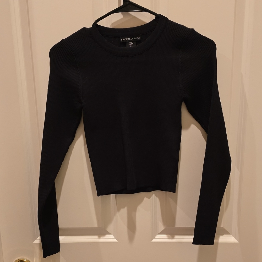 Sincerely Jules Black Long Sleeve Top